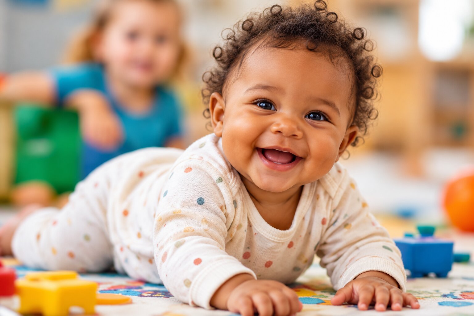 Jeune enfant accueilli à la crèche
